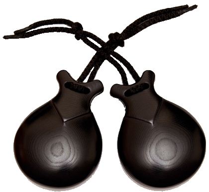 CASTAÑUELAS JALE DE TELA NEGRA DEL Nº 6