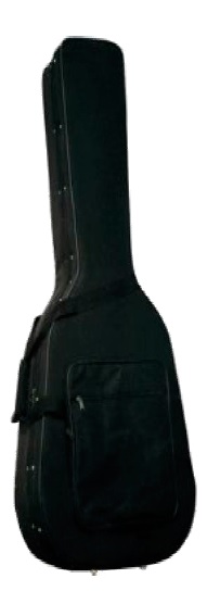 FUNDA-ESTUCHE PARA GUITARRA ACÚSTICA MINI-JUMBO DE FOAM CON FORMA