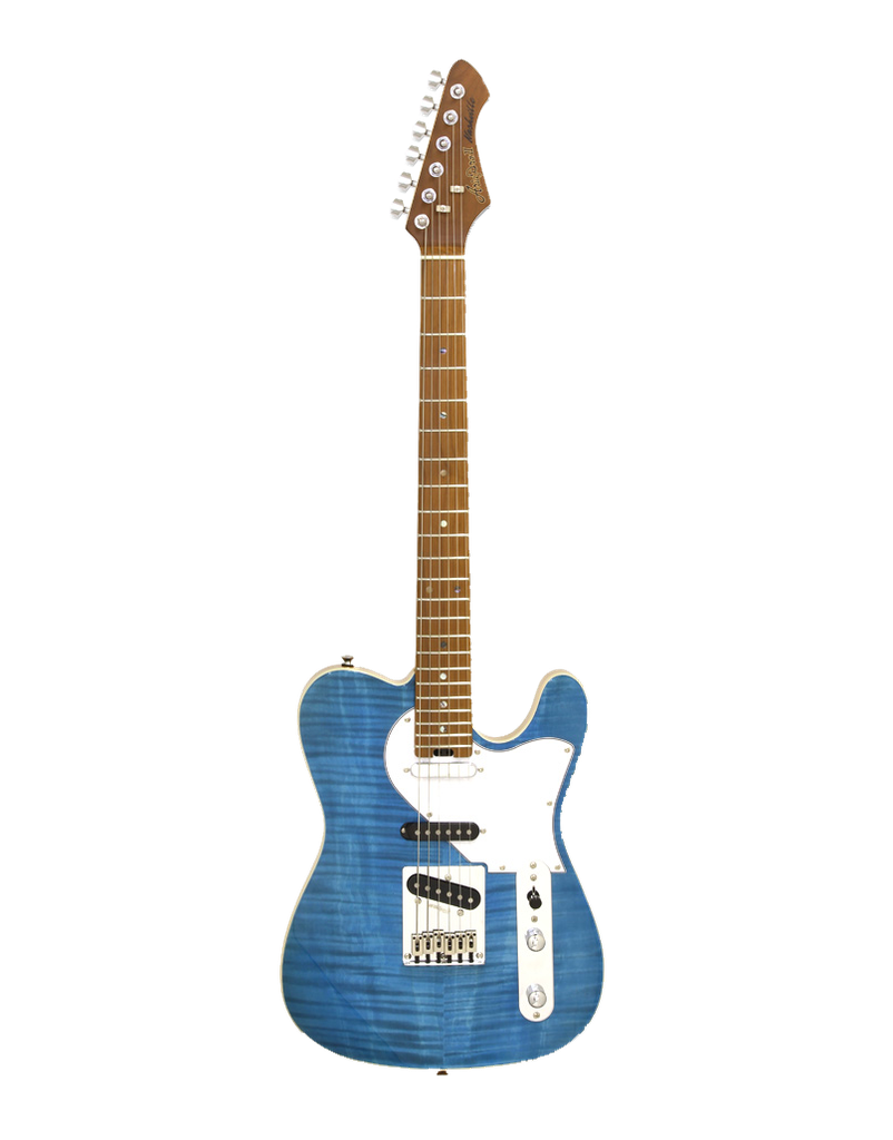 GUITARRA ELÉCTRICA ARIA 615-MK2 NASHVILLE AZUL TRANSLÚCIDO 615TQBL