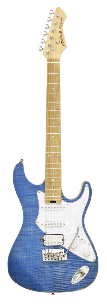 GUITARRA ELÉCTRICA ARIA 714-MK2 FULLERTON AZUL TRANSLÚCIDO 714TQBL