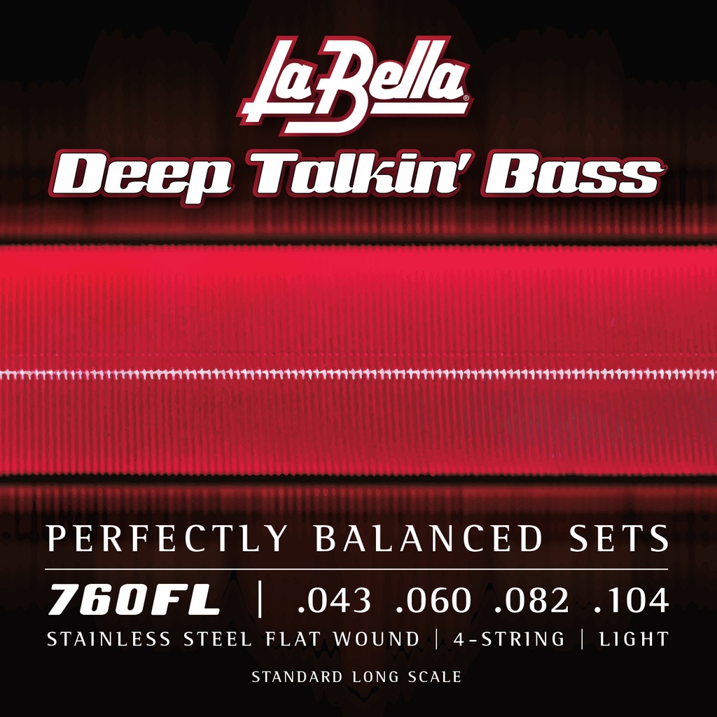 JUEGO DE CuerdasLA BELLA PARA BAJO DEEP TALKIN LIGHT 43-104