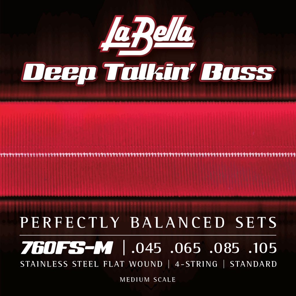 JUEGO DE CuerdasLA BELLA PARA BAJO DEEP TALKIN MEDIUM SCALE 45-105