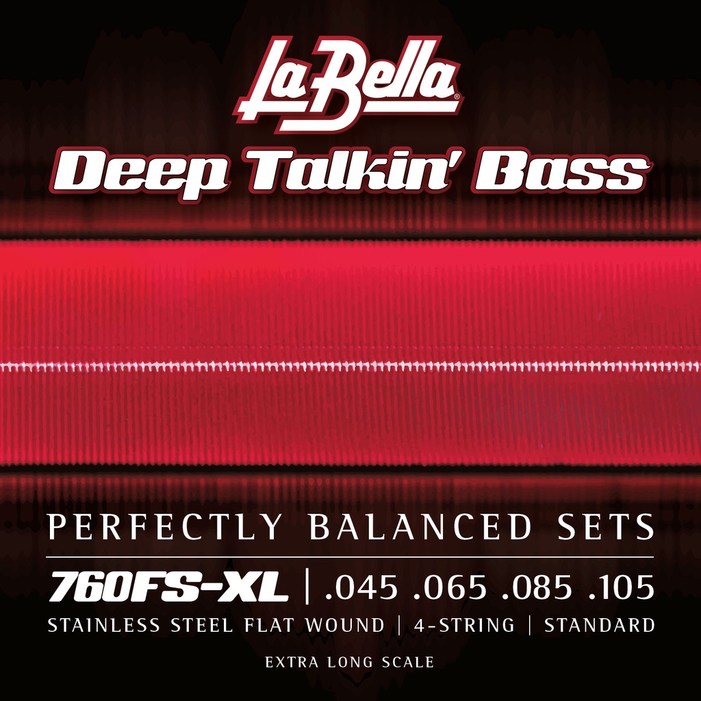 JUEGO DE CuerdasLA BELLA PARA BAJO DEEP TALKIN EXTRA LONG SCALE 45-105