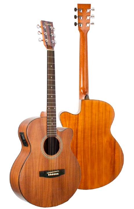 GUITARRA ACÚSTICA DAYTONA A401CE MINI JUMBO KOA