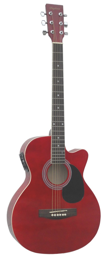 GUITARRA ACÚSTICA ELECTRIFICADA DAYTONA A401CERD ROJA