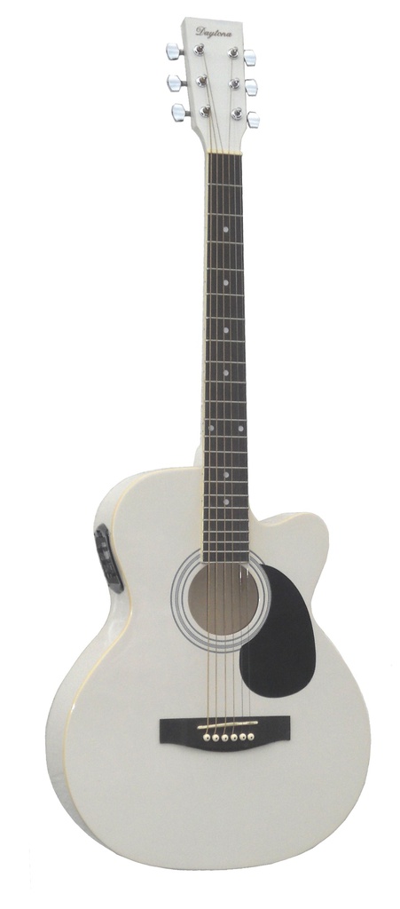 GUITARRA ACÚSTICA ELECTRIFICADA DAYTONA A401CEWH BLANCA